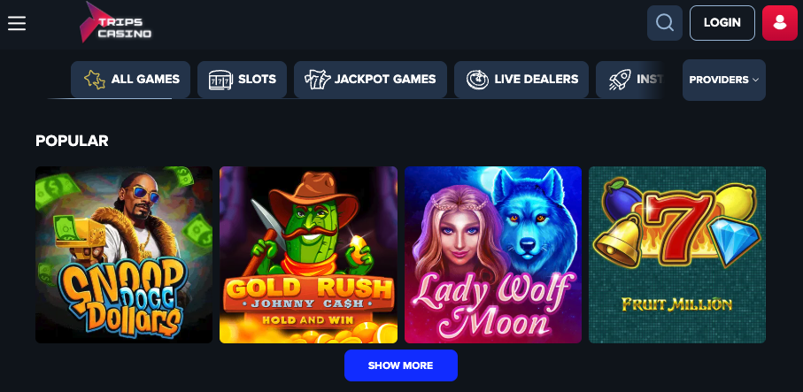 $1 Deposit Casinos NZ Trips Casino